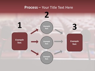 Red Secondary School Empty PowerPoint Template