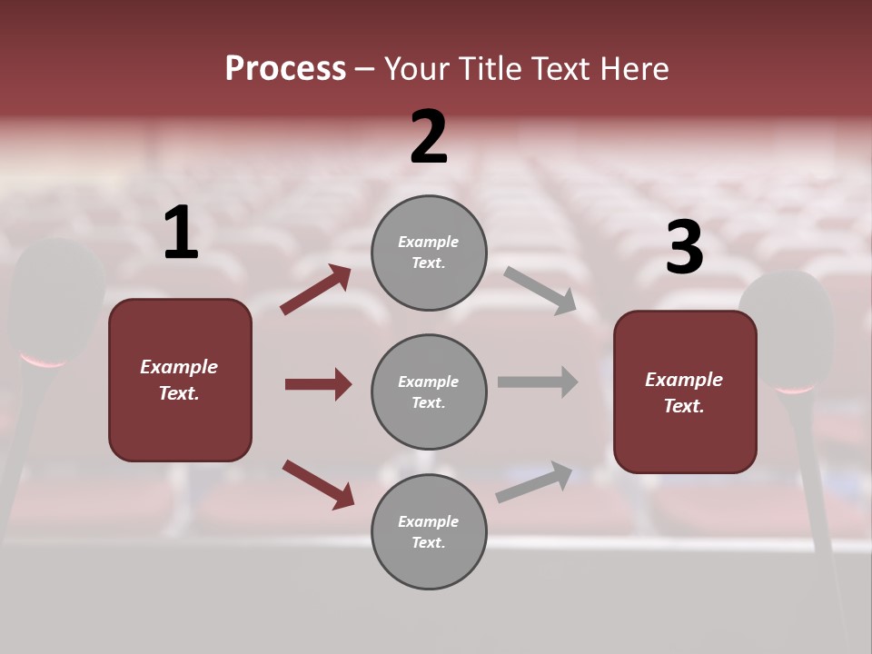Red Secondary School Empty PowerPoint Template