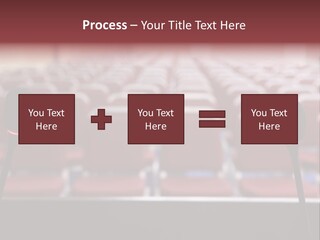 Red Secondary School Empty PowerPoint Template