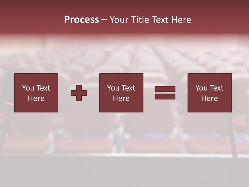 Red Secondary School Empty PowerPoint Template