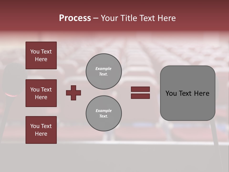 Red Secondary School Empty PowerPoint Template