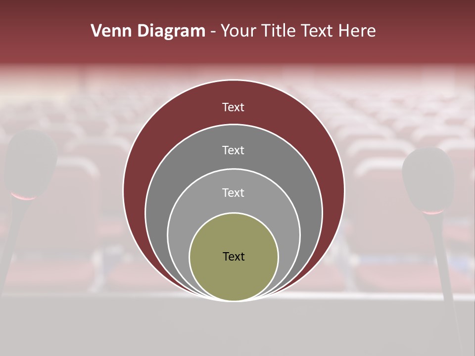 Red Secondary School Empty PowerPoint Template