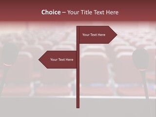 Red Secondary School Empty PowerPoint Template