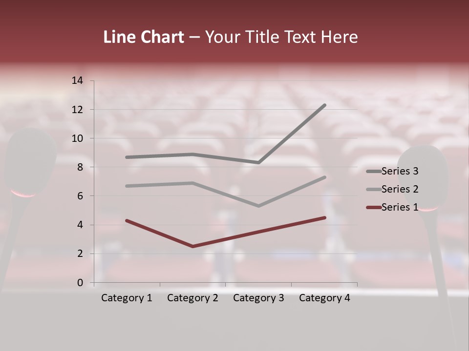 Red Secondary School Empty PowerPoint Template