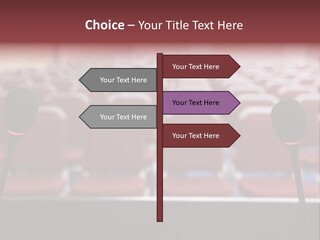 Red Secondary School Empty PowerPoint Template