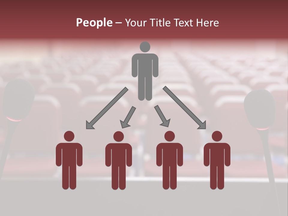 Red Secondary School Empty PowerPoint Template