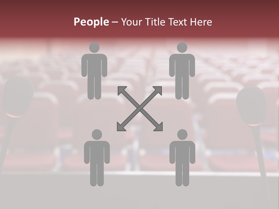 Red Secondary School Empty PowerPoint Template