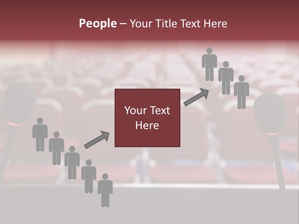 Red Secondary School Empty PowerPoint Template