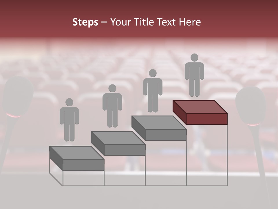 Red Secondary School Empty PowerPoint Template