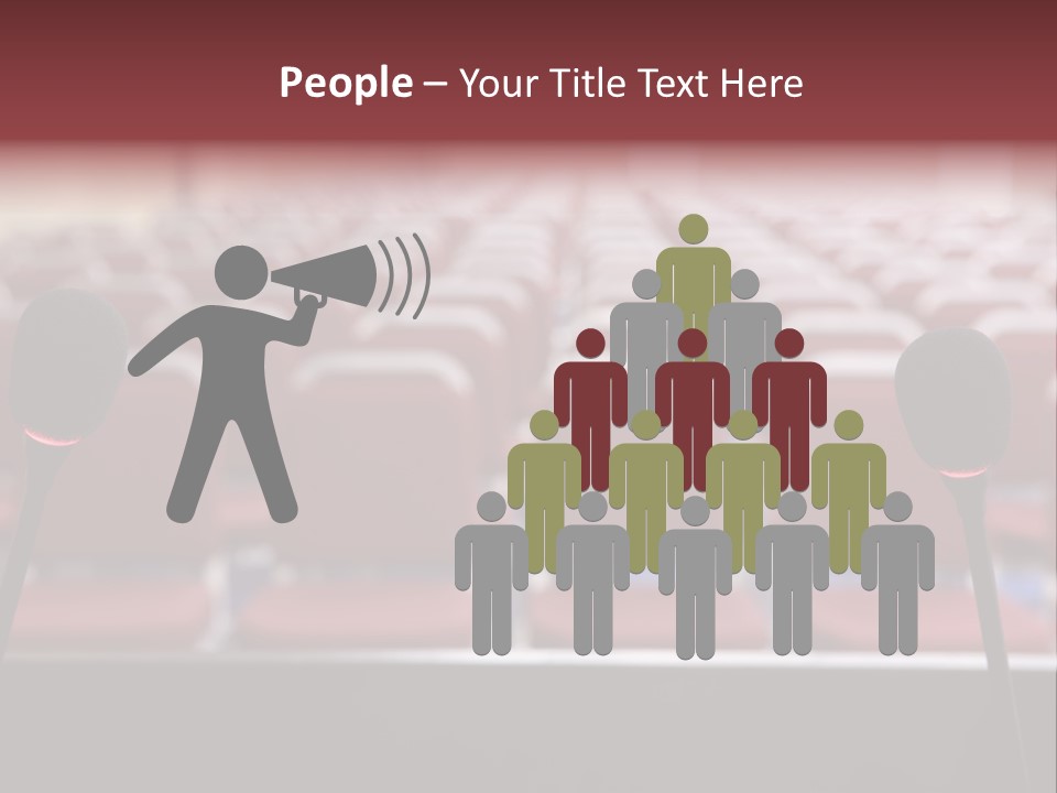 Red Secondary School Empty PowerPoint Template