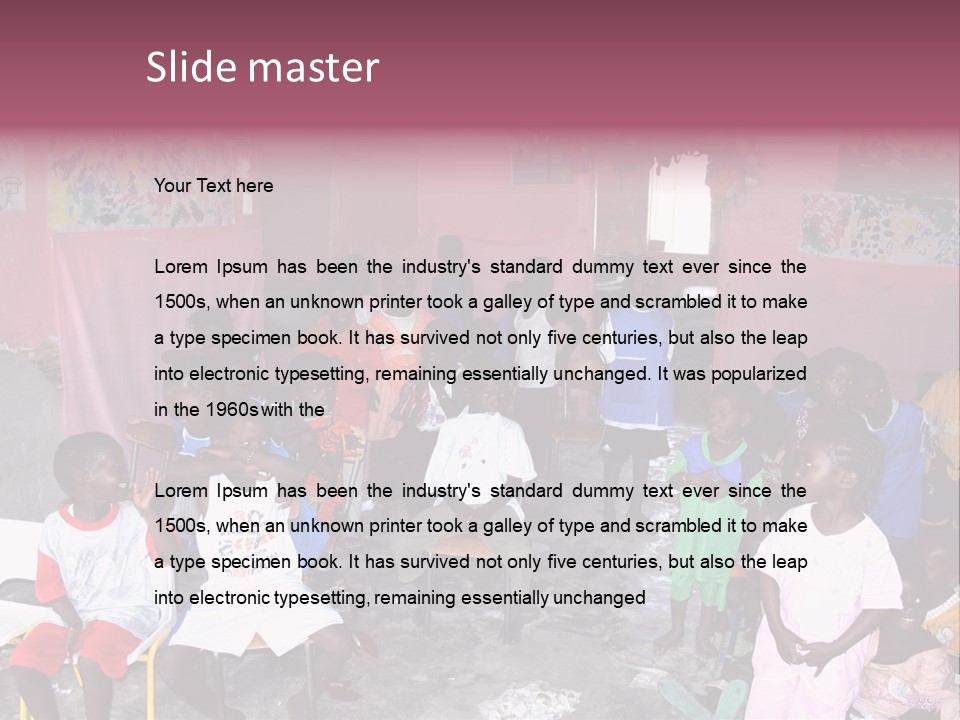 African Race Poverty PowerPoint Template