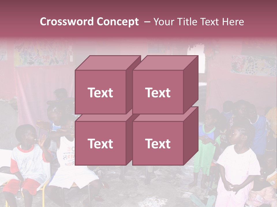 African Race Poverty PowerPoint Template