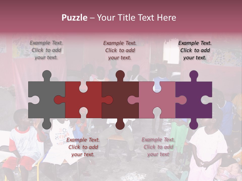 African Race Poverty PowerPoint Template