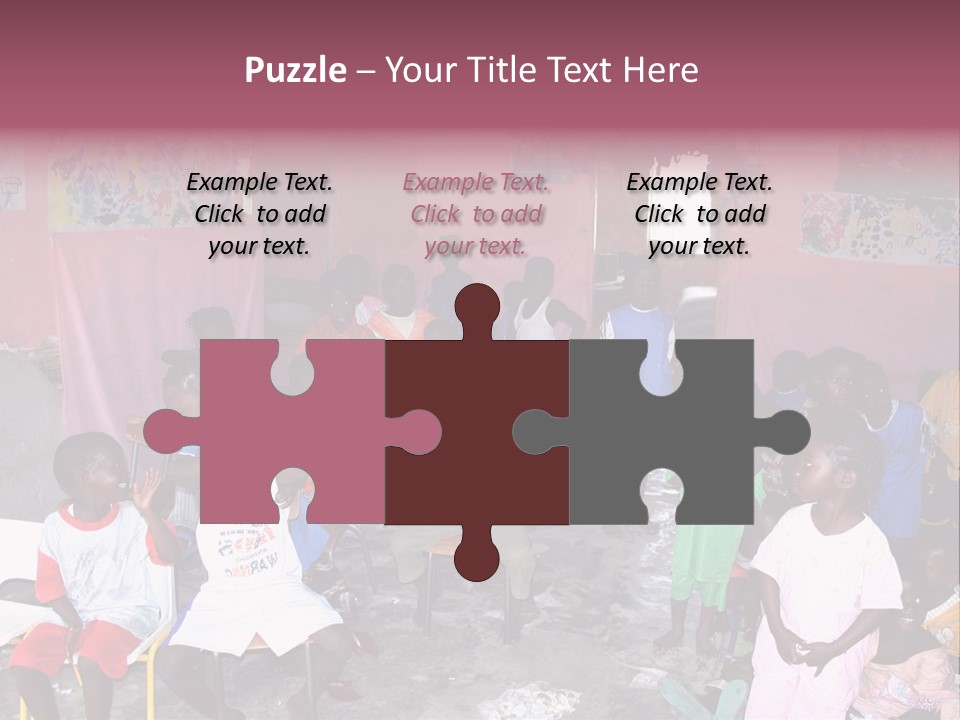 African Race Poverty PowerPoint Template