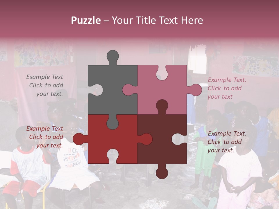 African Race Poverty PowerPoint Template