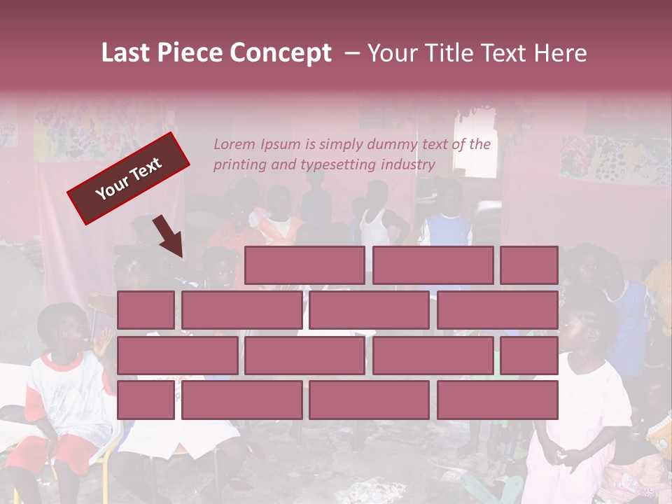 African Race Poverty PowerPoint Template