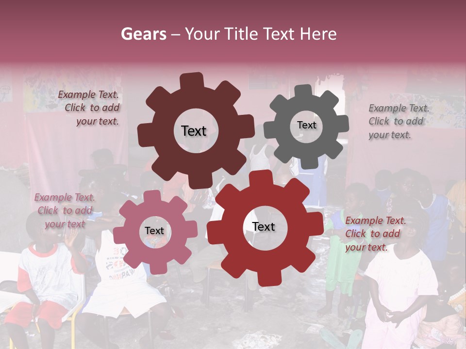 African Race Poverty PowerPoint Template