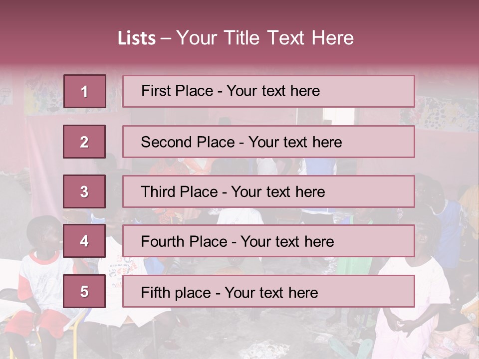 African Race Poverty PowerPoint Template