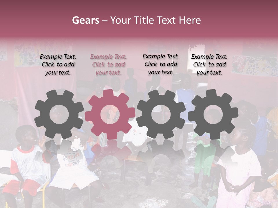 African Race Poverty PowerPoint Template