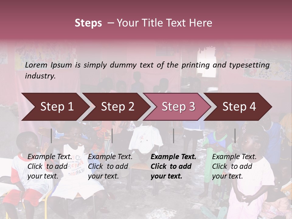 African Race Poverty PowerPoint Template