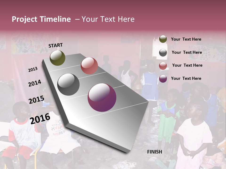 African Race Poverty PowerPoint Template