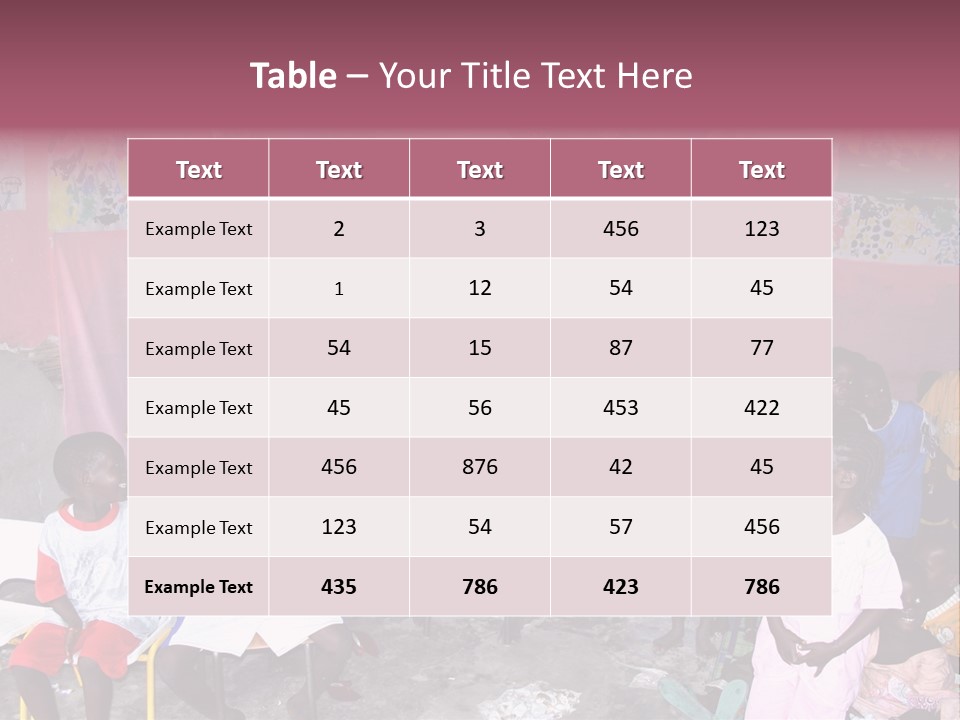 African Race Poverty PowerPoint Template