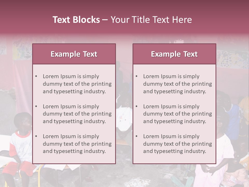 African Race Poverty PowerPoint Template