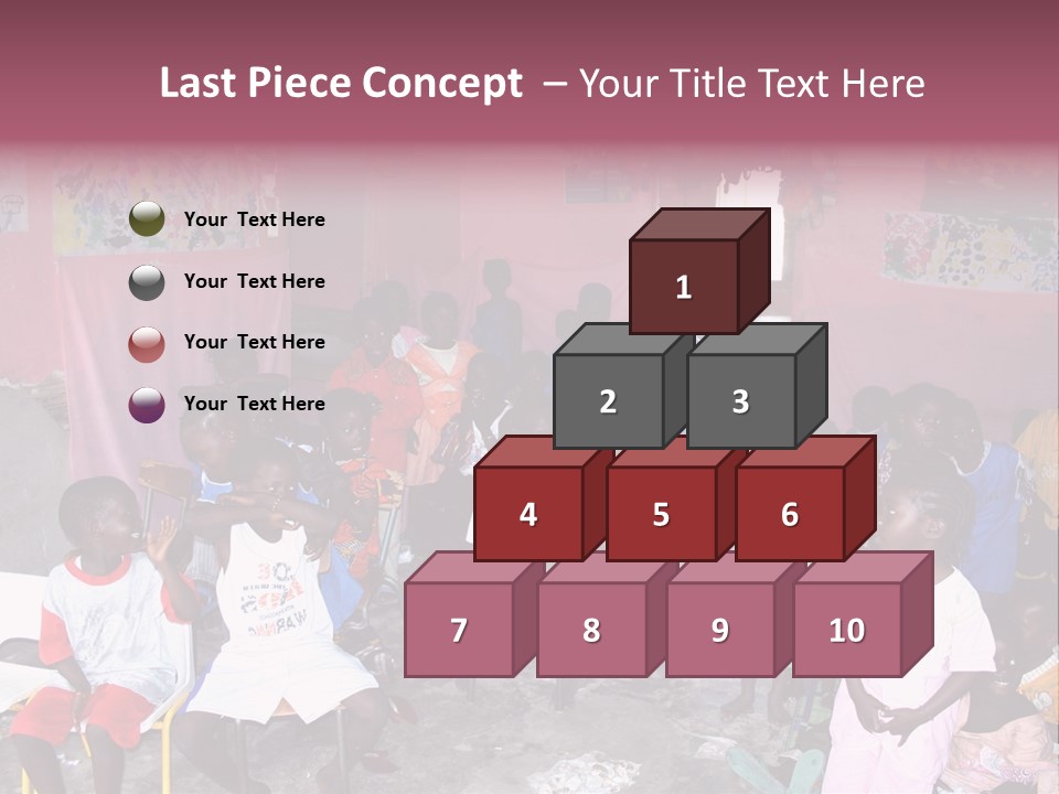 African Race Poverty PowerPoint Template