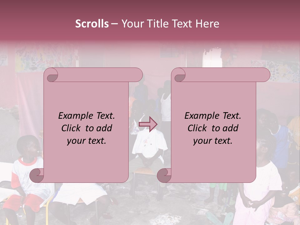 African Race Poverty PowerPoint Template