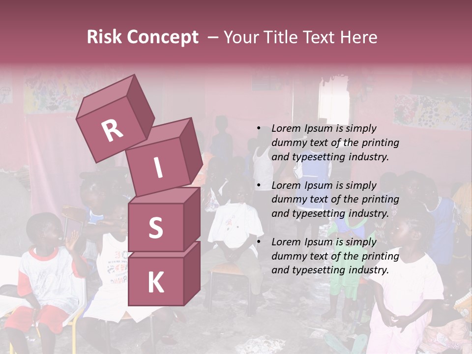 African Race Poverty PowerPoint Template