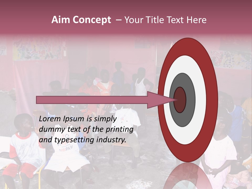 African Race Poverty PowerPoint Template