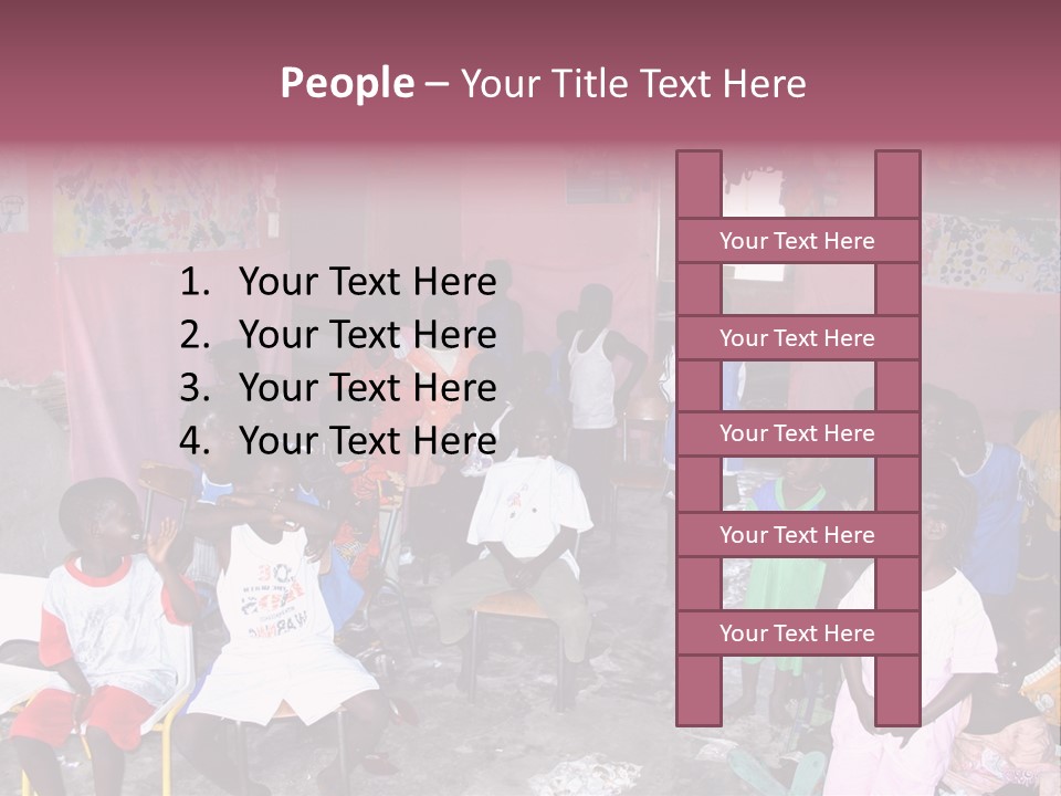 African Race Poverty PowerPoint Template