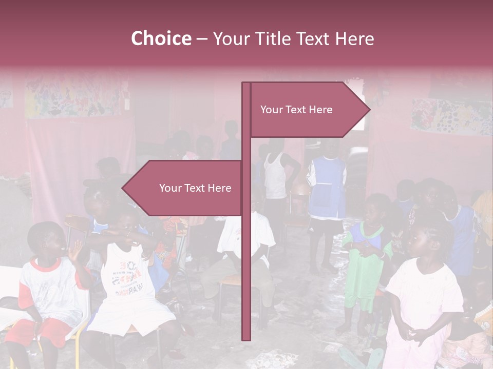 African Race Poverty PowerPoint Template