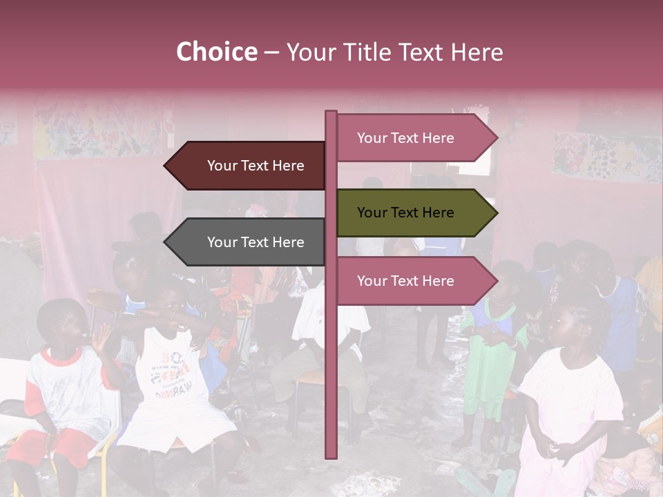 African Race Poverty PowerPoint Template