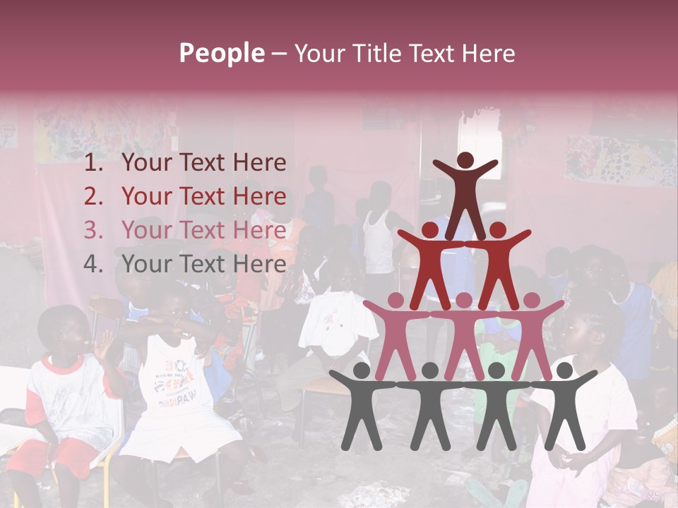 African Race Poverty PowerPoint Template