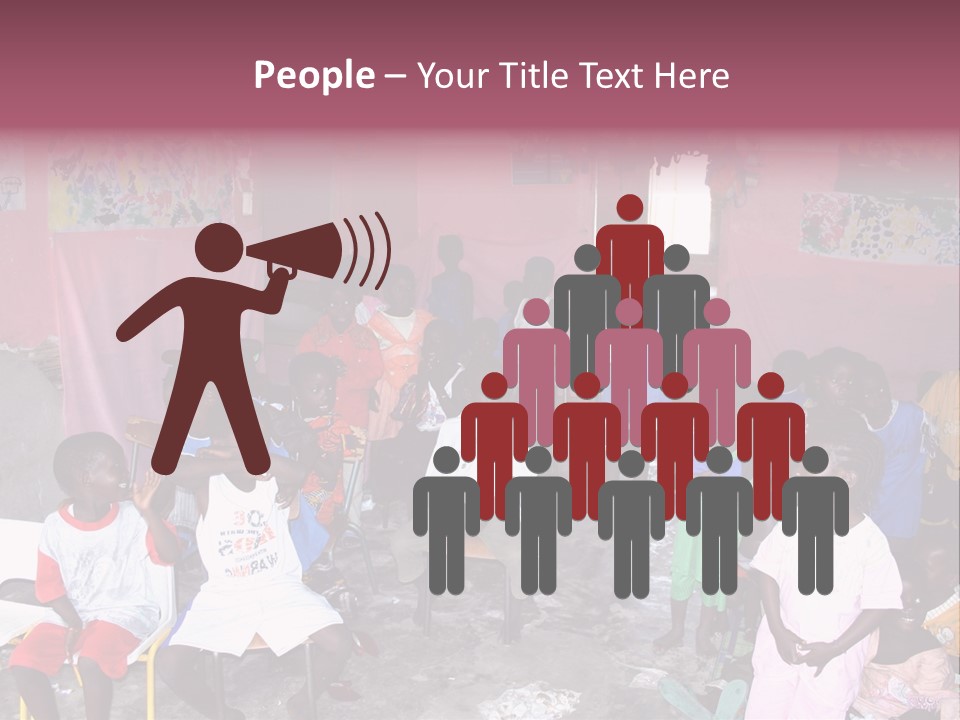 African Race Poverty PowerPoint Template