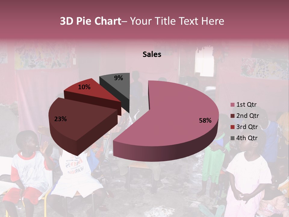 African Race Poverty PowerPoint Template