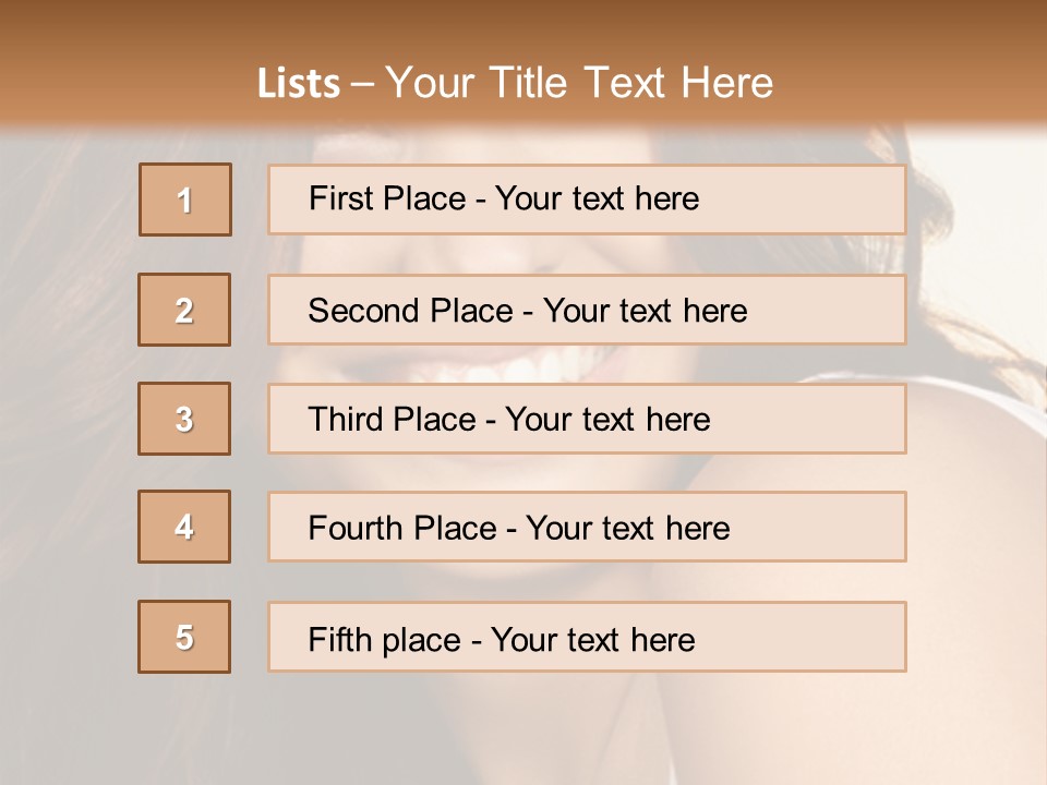 Beauty Hairstyle Fashion PowerPoint Template
