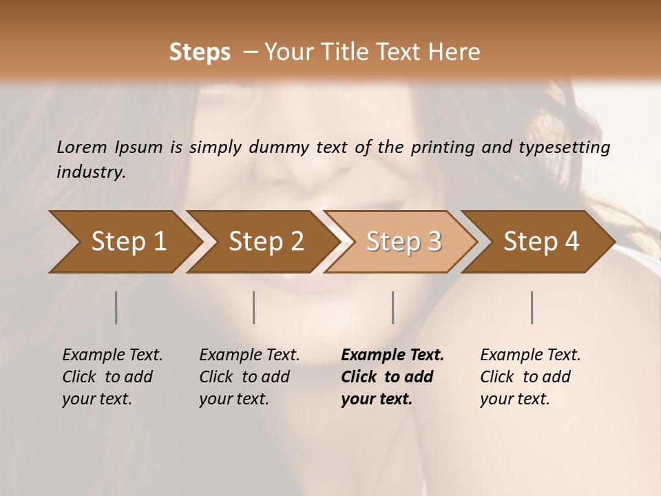 Beauty Hairstyle Fashion PowerPoint Template