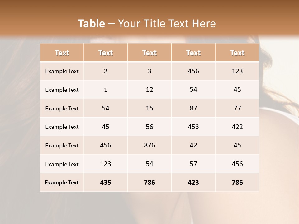 Beauty Hairstyle Fashion PowerPoint Template