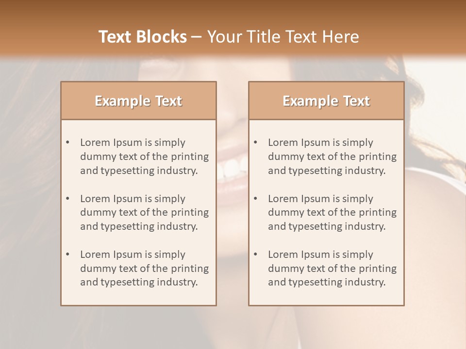 Beauty Hairstyle Fashion PowerPoint Template