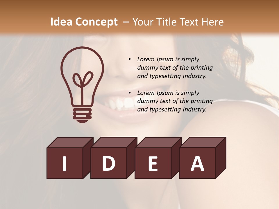 Beauty Hairstyle Fashion PowerPoint Template