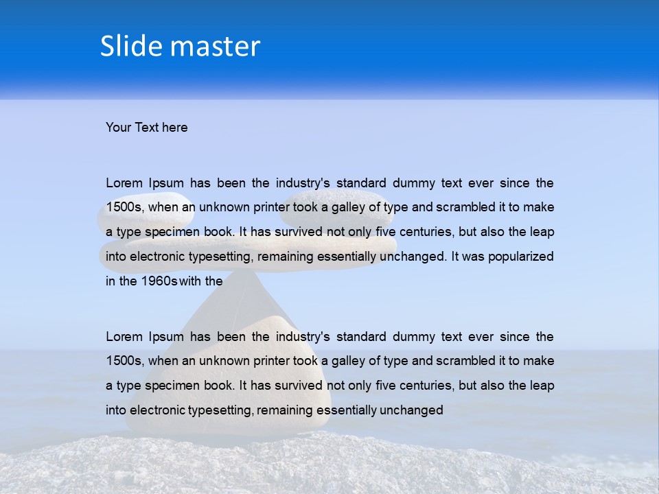 Balance Pile Stack PowerPoint Template