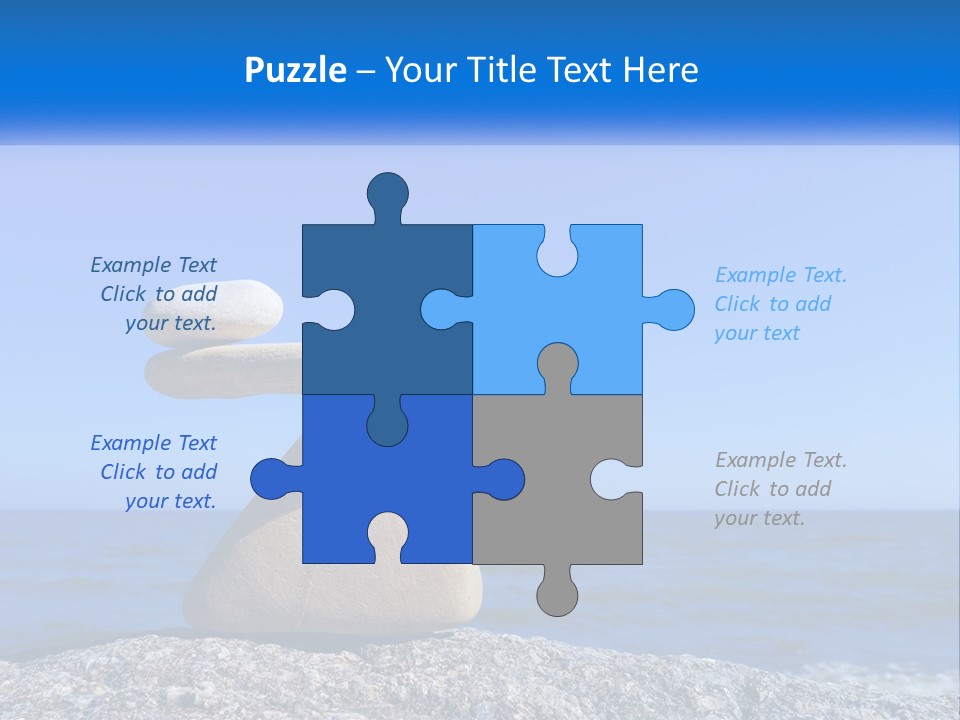 Balance Pile Stack PowerPoint Template