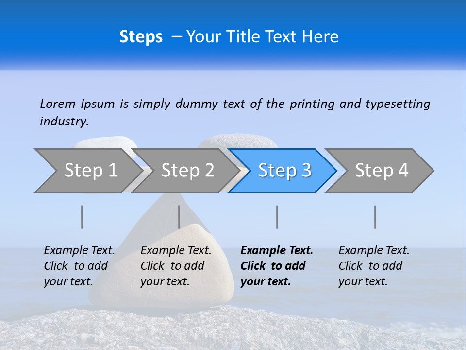 Balance Pile Stack PowerPoint Template