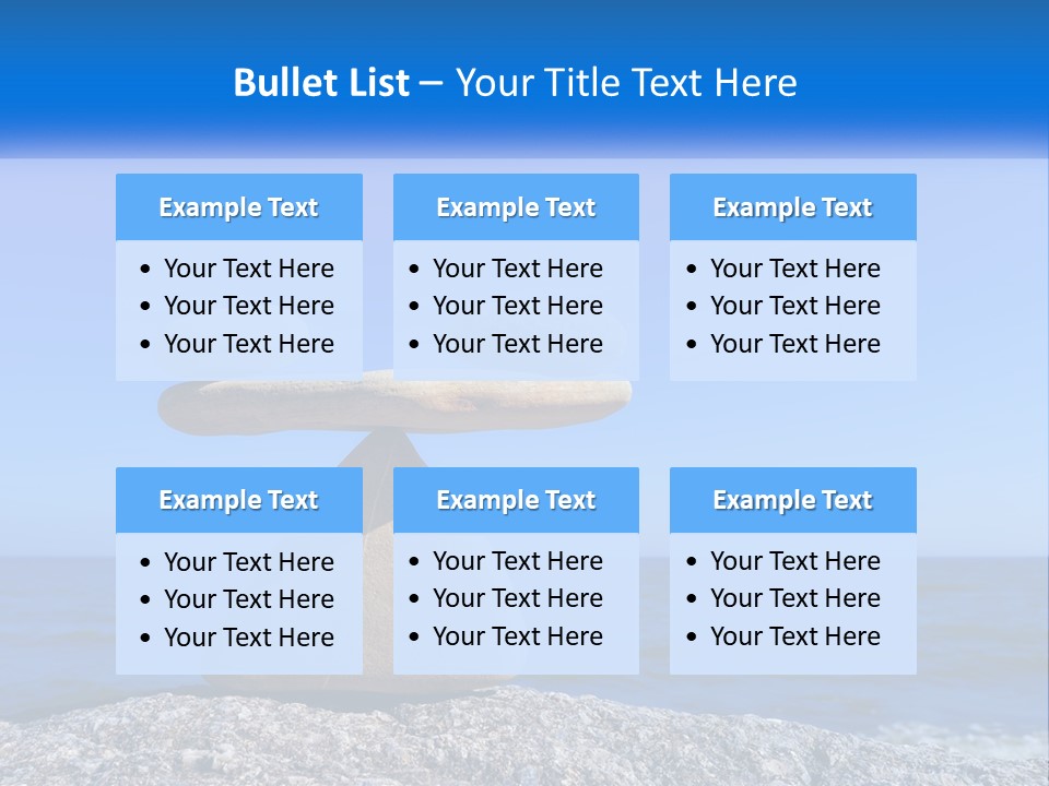 Balance Pile Stack PowerPoint Template