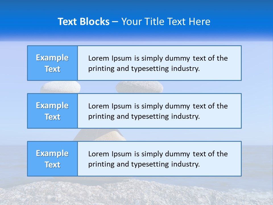 Balance Pile Stack PowerPoint Template