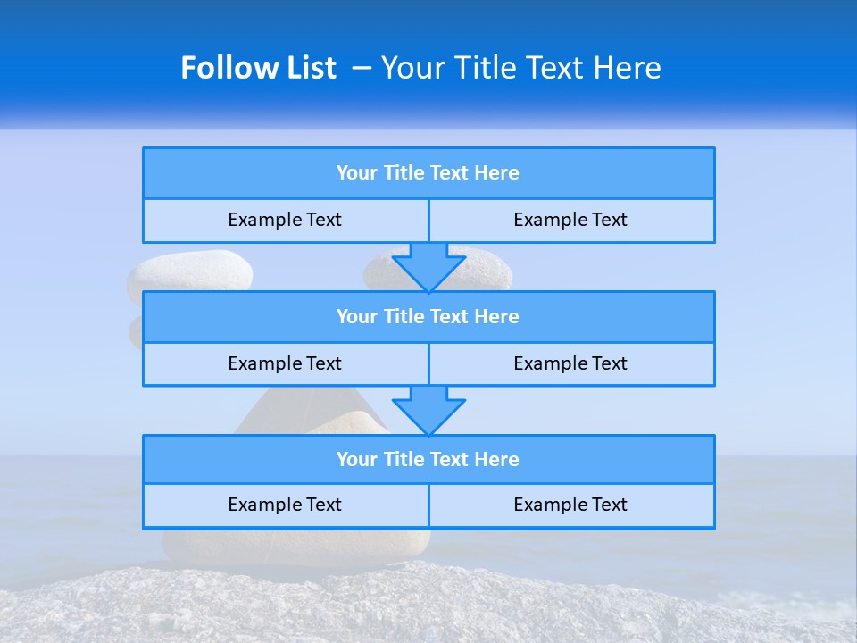 Balance Pile Stack PowerPoint Template