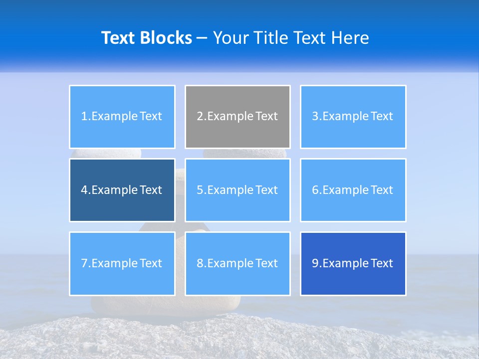 Balance Pile Stack PowerPoint Template