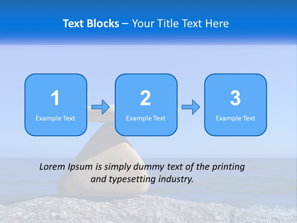 Balance Pile Stack PowerPoint Template